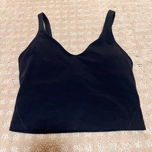 Lulu women’s black align tank in size 2.